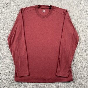 Raffi T-Shirt Mens Medium Red Long Sleeve Crew Neck Jersey Knit Casual 14215